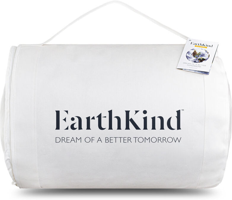 EarthKind Feather & Down Eco Friendly Sustainable 4.5 Tog Summer Cotton Cover Duvet White Single