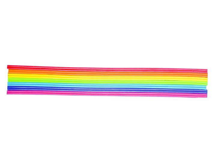 Rayher Wachs-Zierstreifen Regenbogen 23 cm 14 Stück