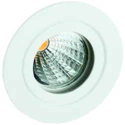 Rutec Outdoor V4A Edelstahl-Einbaustrahler TULKA für MR16, IP55, rund, Ø 8.2cm, Einsatz abziehbar, starr, weiß matt RU-R55691-M