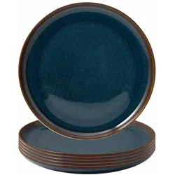 Villeroy & Boch Multipack Crafted Denim Frühstücksteller - 6 Stück, Teller, Blau