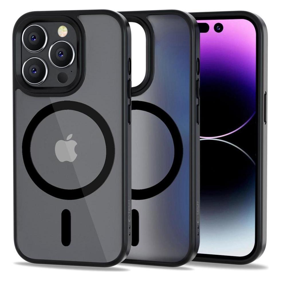Tech Technikgeschütztes CASE Technikgeschütztes Magmat "MagSafe Apple iPhone 14 Pro Matte Black" (Apple iPhone 14 Pro) (THP1297)
