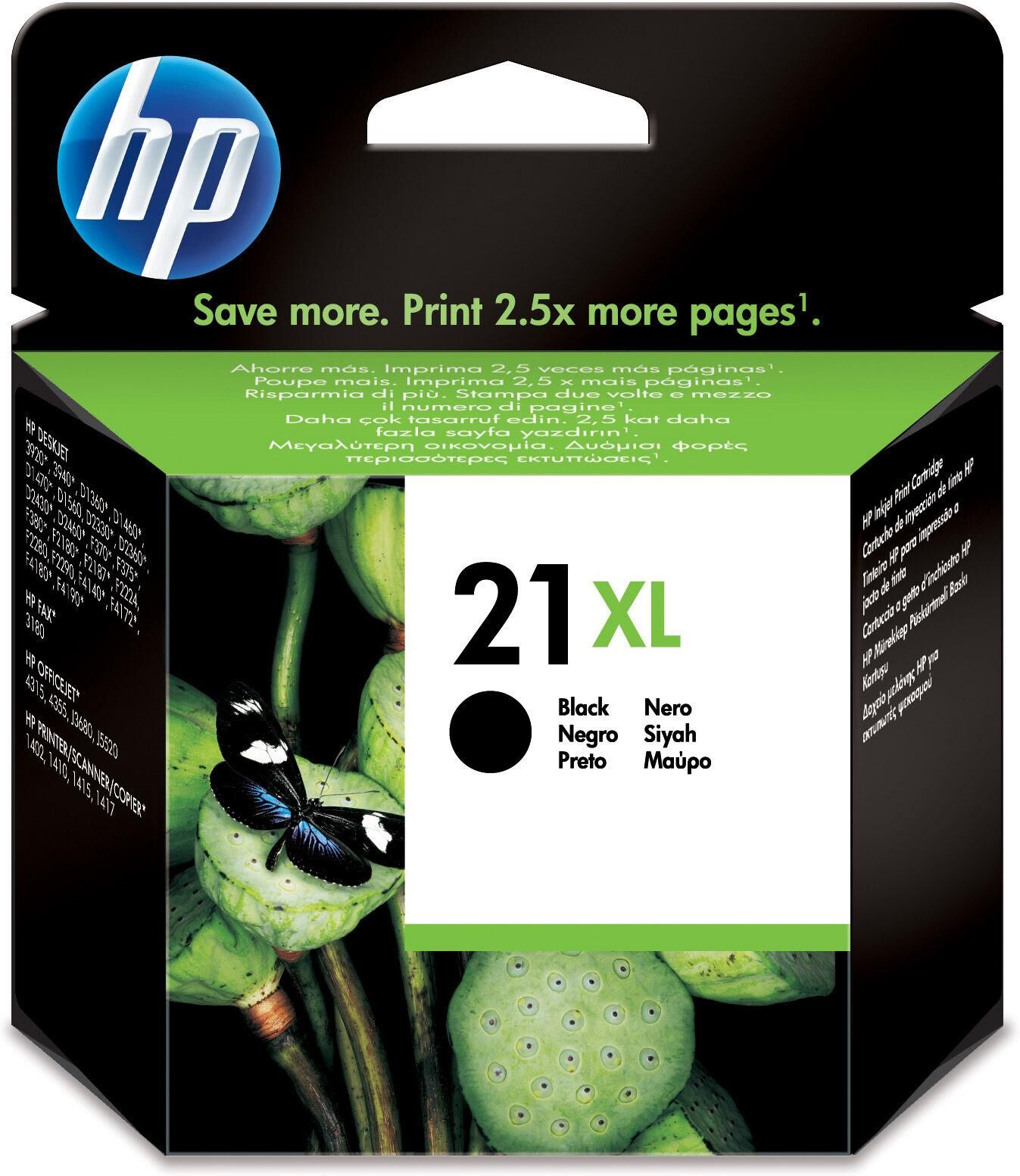 Cartucho de tinta 21XL (negro) - HP