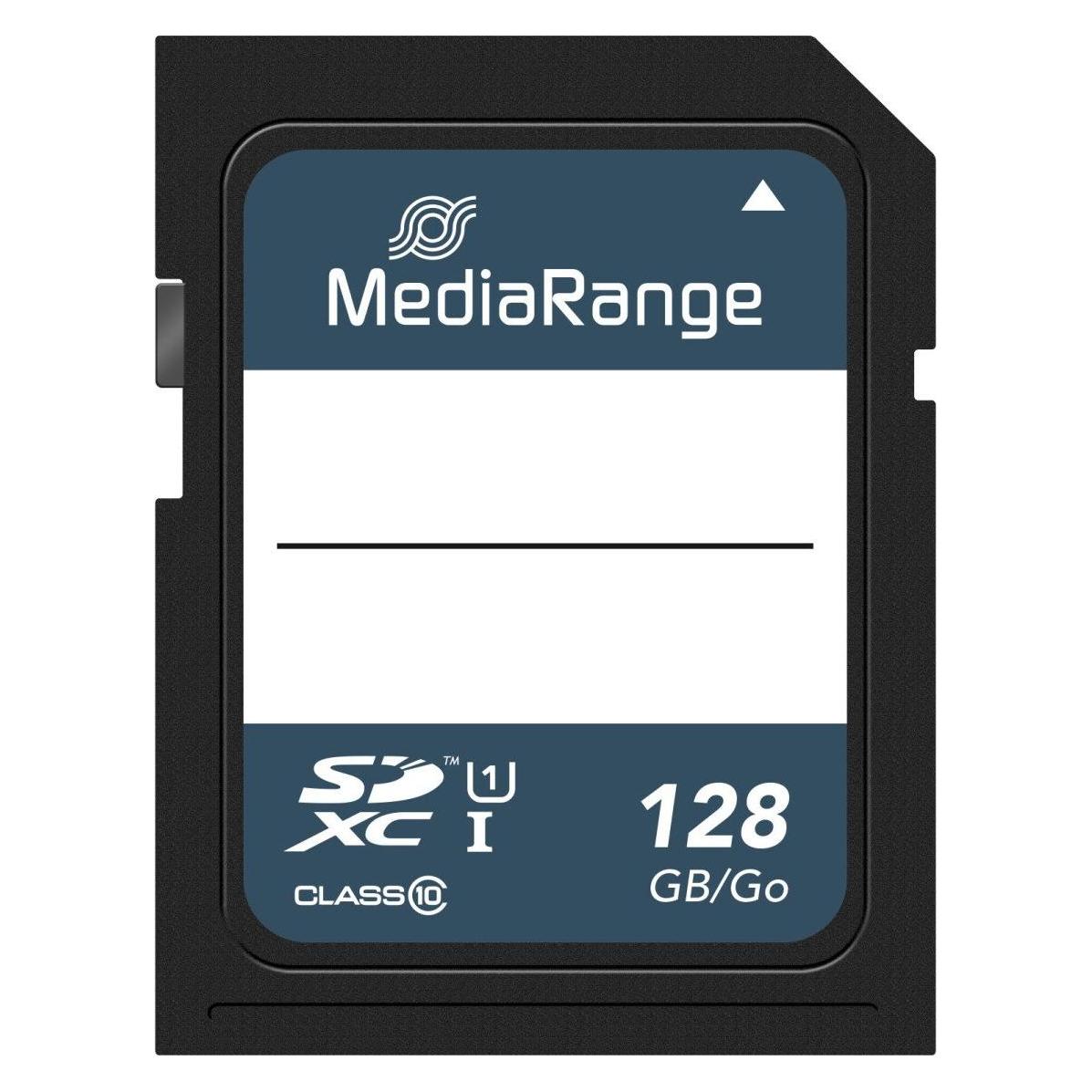 MediaRange SD Card SDXC CL.10 UHS-1 (128 GB, SDXC, U1, UHS-I) (MR969)