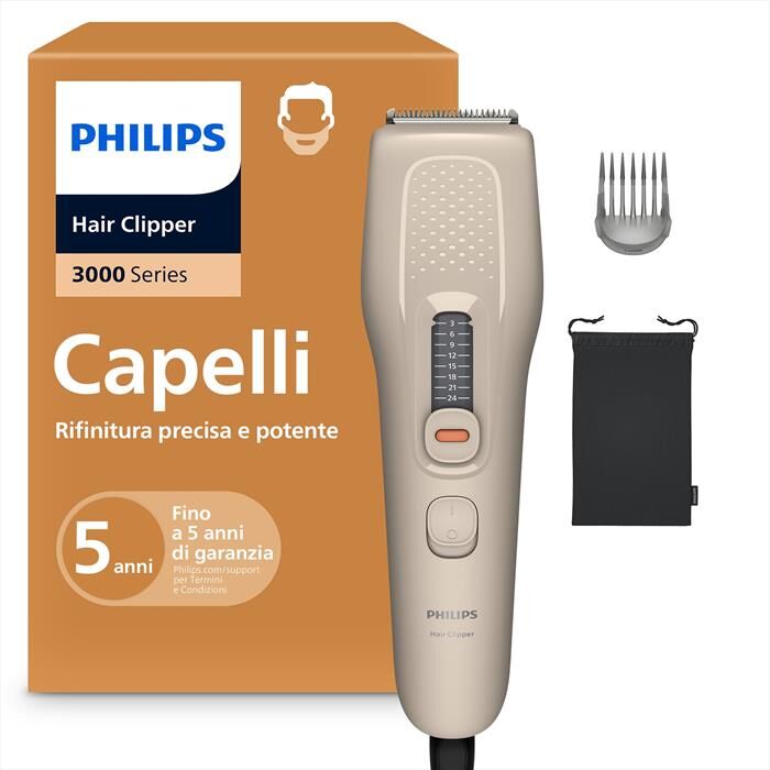 Philips Regolacapelli Serie 3000 Hc3734/15-beige