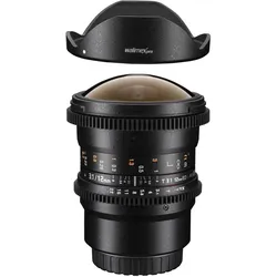 Walimex 12/3,1 Fisheye Video DSLR Canon EF (Canon EF, APS-C / DX, Vollformat), Objektiv, Schwarz