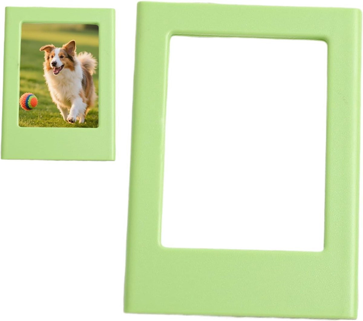 Magnetische fotolijsten voor op de koelkast, lichtgroen, 10 x 8 cm