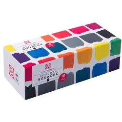 Künstlerfarbe + Bastelfarbe, Talens Gouache Extra Fine Set, 10x16ml Flaschen (16 ml)