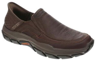 Skechers USA Slip-Ins RF: Respected-Elgin - Mens 7 Brown Slip On Medium