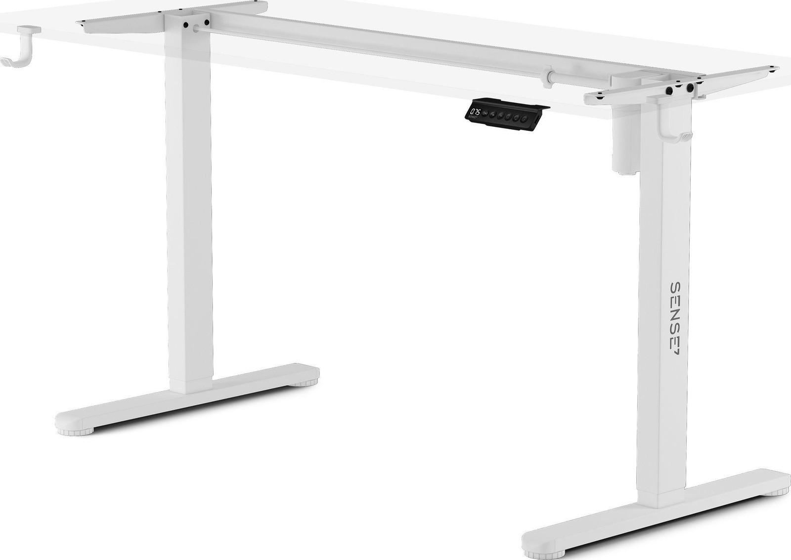 SENSE7 Nojo Elektrisch verstelbaar bureauframe met geheugenfunctie en anti-botsingssysteem, wit