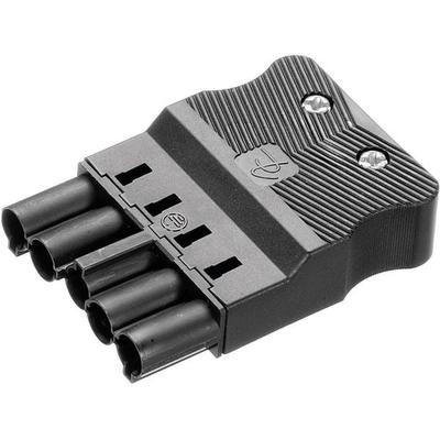 Adels-Contact AC 166 GSTF/ 525 Netz-Steckverbinder AC Serie (Netzsteckverbinder) AC Stecker, gerade Gesamtpolzahl: 4 + PE 16 A Schwarz 1 St.