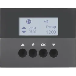Berker 85745175 KNX-Funk Jalou-Uhr quickl K.1 anth