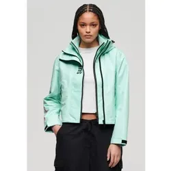 Superdry für Damen. W5011655A Windjacke mit Stickerei SD blau (M), Lässig, Polyester, Langarm