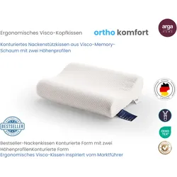 Arga Home AH Ortho Comfort Visco-Memory Nackenstützkissen – 51x42 cm