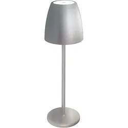Megatron LED-AKKU Tischleuchte 827, Silvergrey MT68057