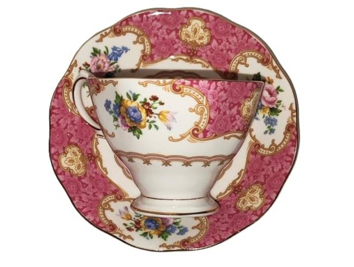 Rahm Sammeltasse/Royal Albert/lady carlyle / 1 Tasse - 1 Untertasse/Original/Bone China