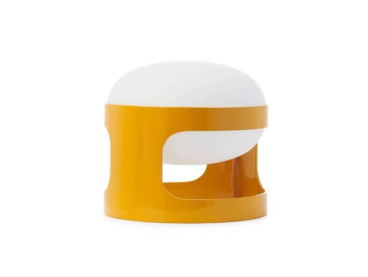 Kartell LED Tischlampe K28, gelb / orange, für Wohn- / Esszimmer, Kunststoff, Design, LED Tischlampe
