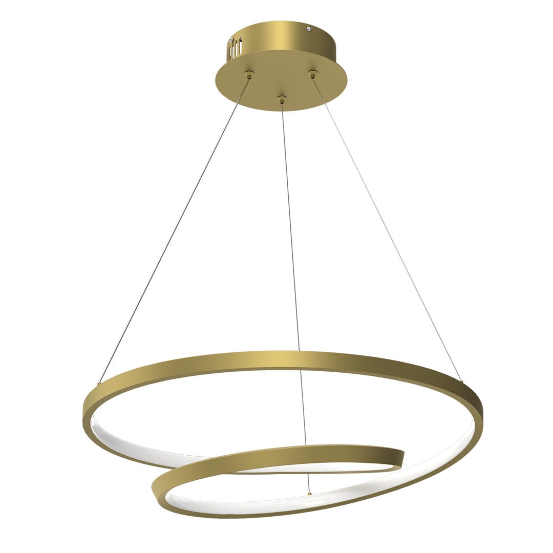 Milagro LUCERO Gouden LED-hanglamp met ringontwerp