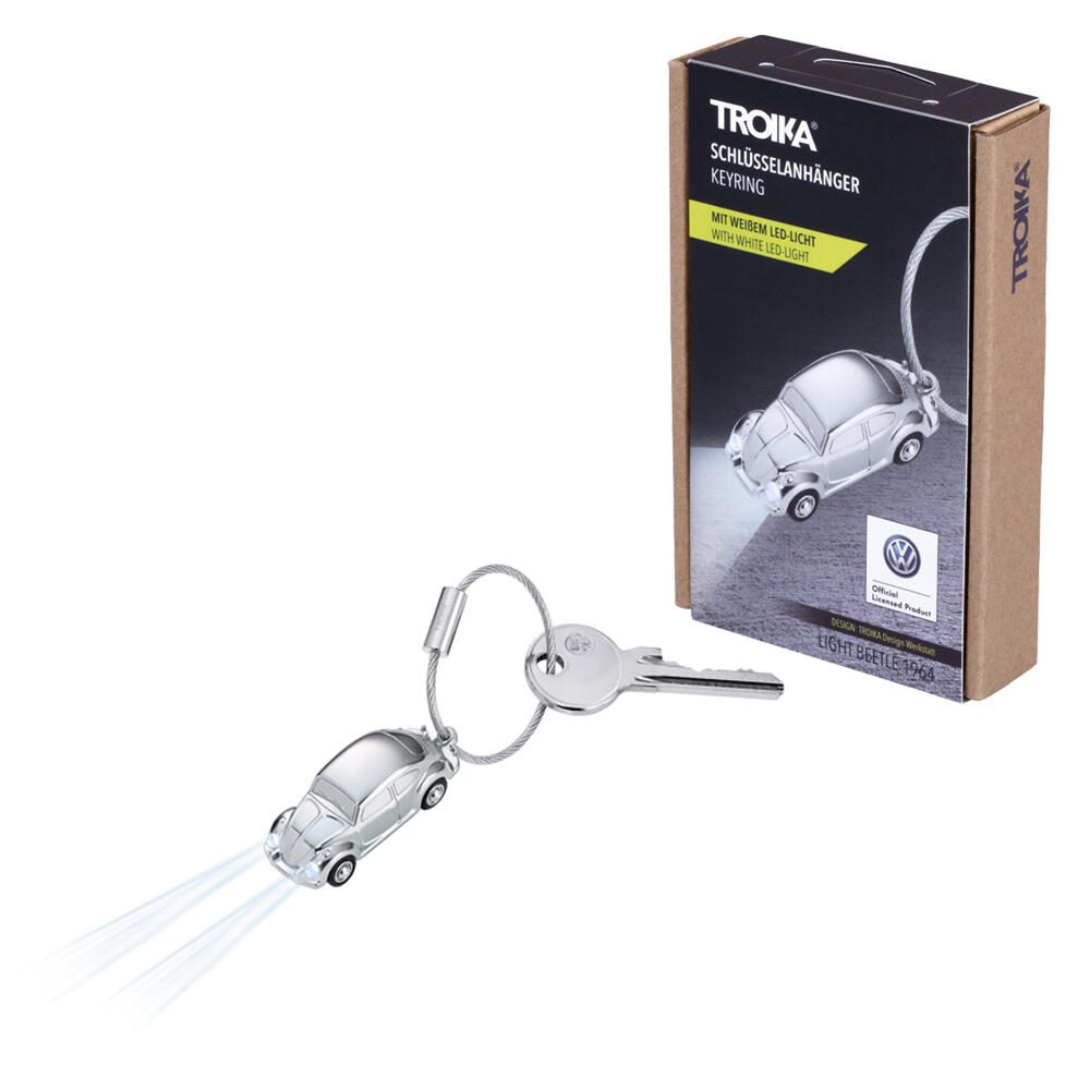 TROIKA® Schlüsselanhänger LIGHT BEETLE 1964 KR16-40/CH