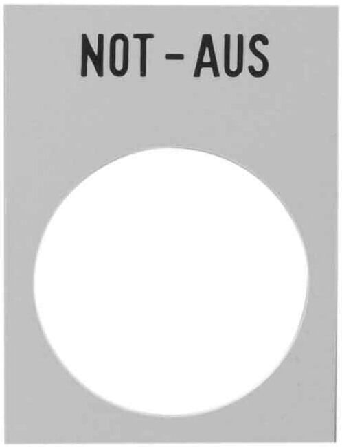 Schneider Electric Anzeigeschild ge, NOT-AUS ZB2BY420001)