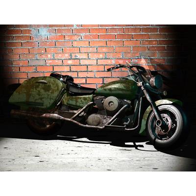 Fototapete PAPERMOON "Motorrad", bunt, B:3m L:2,23m, Vlies, Tapeten