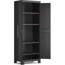 Keter, Gartenhaus + Gartenschrank, DETROIT HIGH 4 ADJUSTABLE Einlegeböden - Garderobe