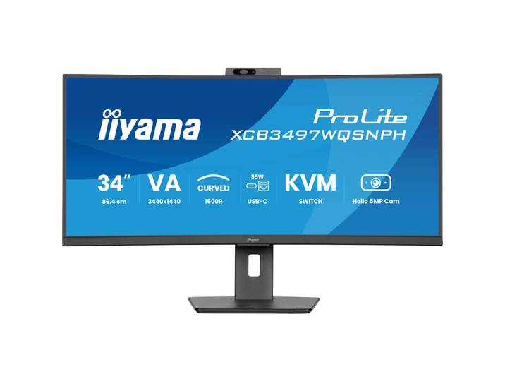 iiyama ProLite XCB3497WQSNPH-B1, 86,4 cm (34'), 3440 x 1440 pixels, 0,4 ms, Noir