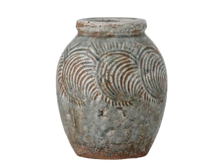 Bloomingville - Damian Deko-Vase, Ø 18 cm, grün