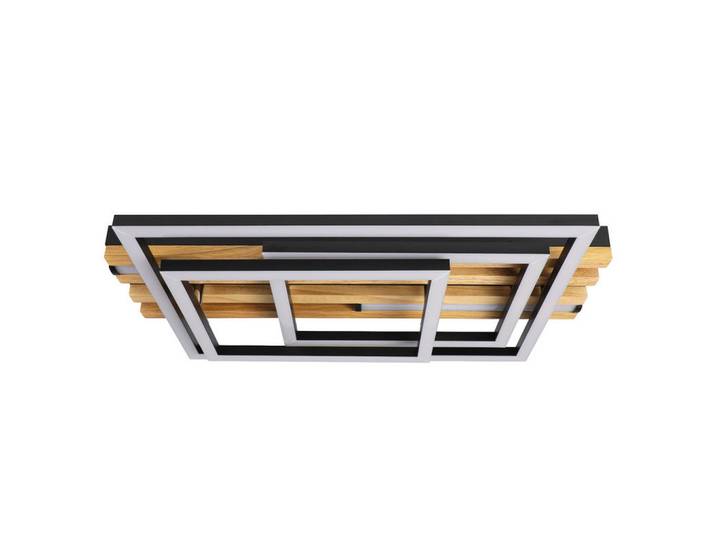 Nettlife LED Deckenleuchte 20.9/38/8.8cm, Schwarz, Metall, LED integrated, 20.9x8.8x38 cm, Lampen & Leuchten, LED Beleuchtung, LED-Deckenleuchten