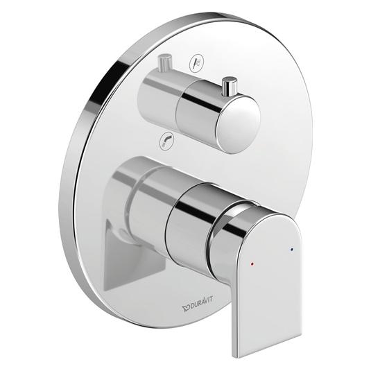 Duravit Fertigmontageset Tulum Einhebel-Wannenm. UP m Umstellven chrom (TU5210012010)