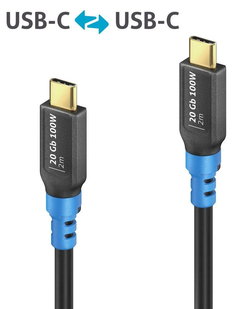 PureLink USB4 USB-C naar USB-C kabel FlexInstall model FI-U400-020, 2 meter