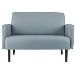 meet 2-Sitzer-Sofa »Lisboa« mit Kunstlederbezug blau, 124x83x55 cm