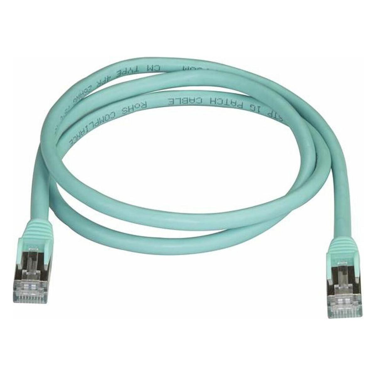 StarTech Patch Cable Cat6a 1m Aqua (U/FTP, CAT6a, 1 m) (6ASPAT1MAQ)