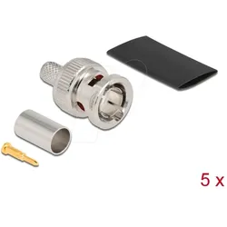 DELOCK 90025 - BNC Stecker zum Crimpen RG59