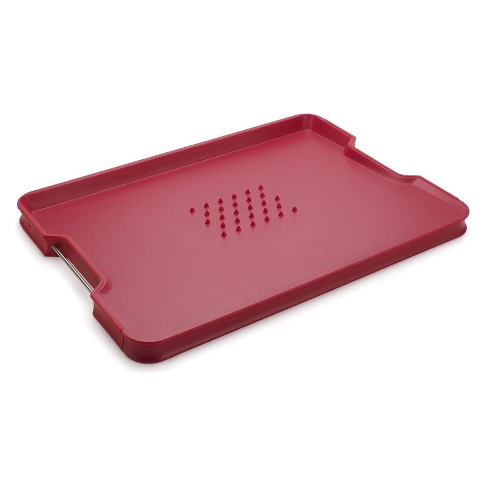 Joseph Joseph Cut & Carve Plus Schneidebrett Gross - Rot (60207)