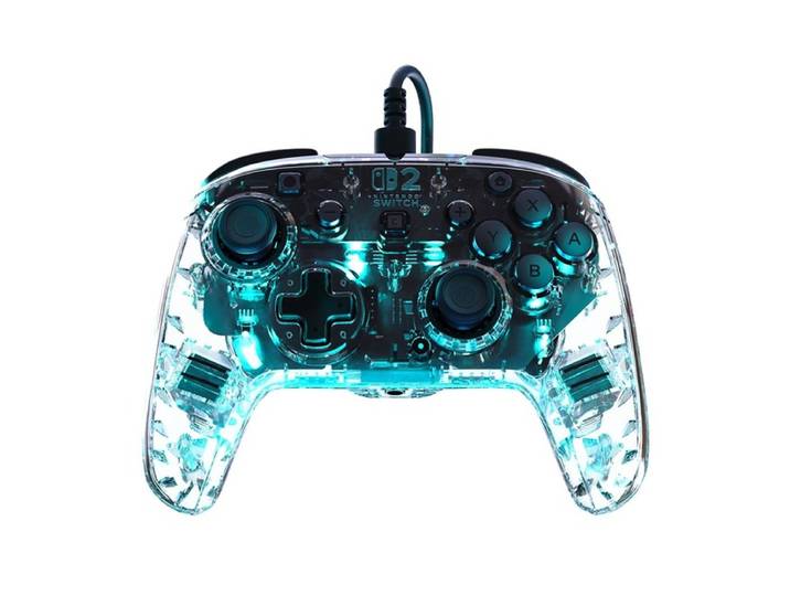 Manette filaire AFTERGLOW pour Switch2 - Transparent (NINTENDO SWITCH 2)