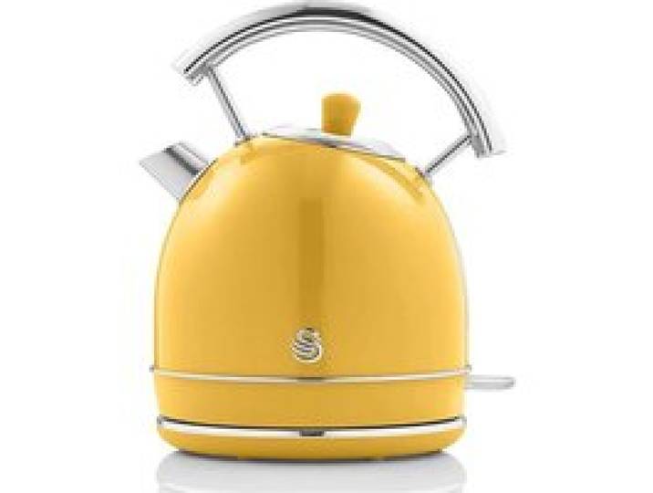 Bouilloire Électrique - YUMI MAZAO - 1 8 L - Design Vintage - 3000W - Sans Fil - Acier Inoxydable