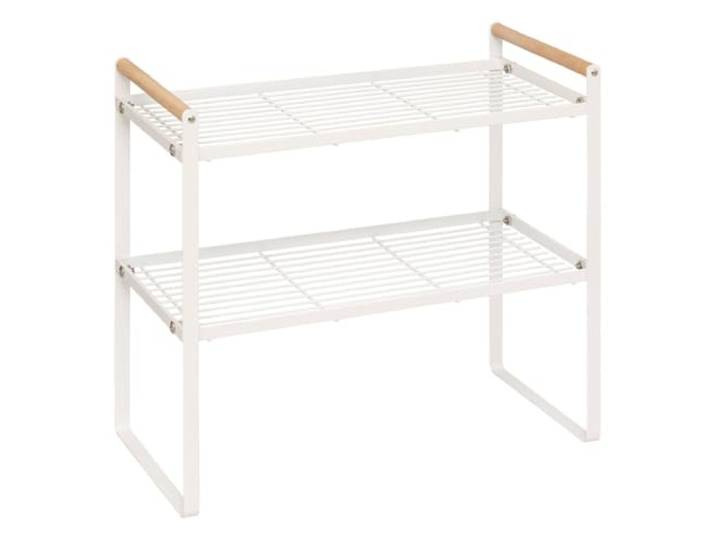 5Five – BALM Weißes Stahlregal – 42 x 21 x 37,5 cm – Küchenaufbewahrung und -organisation