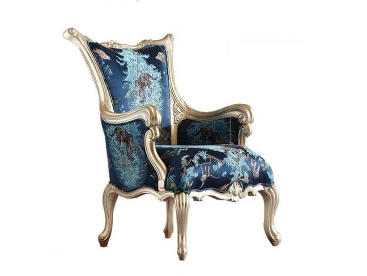 JVmoebel Sessel Blauer Designer Sessel Wohnzimmersessel Armlehnenstuhl (1-St), Made in Europa