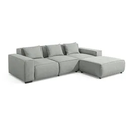 filippo Ecksofa Malta Stoff Grau