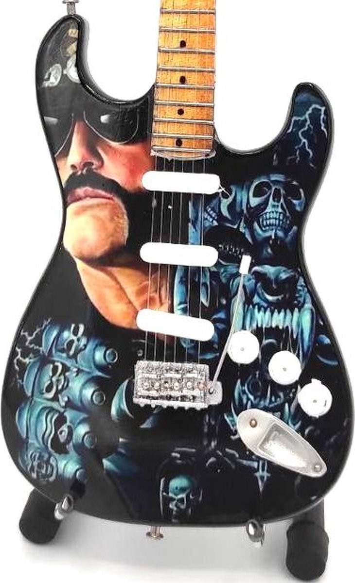 Miniatuur gitaar Motörhead inclusief standaard