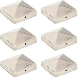vidaXL, Zaunpfosten + Pfähle, Larenano (Edelstahl)