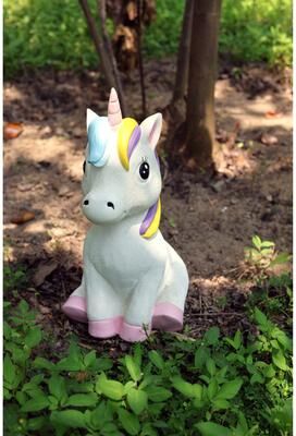 Hi-Line Gift Ltd. "17.8"" H Unicorn Polyesin Statue"