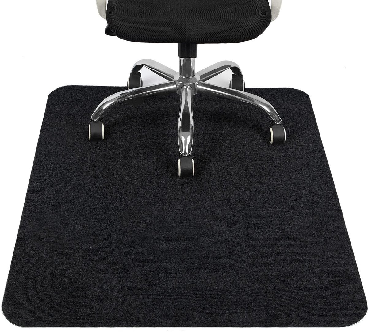 Omgoods Vloermat voor Stoelen - Multifunctionele Bureau Mat - Zwart
