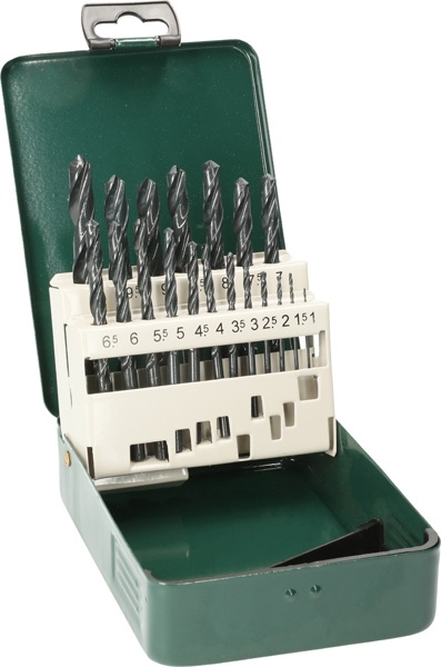 Bosch HSS-R-Metallbohrer-Set, 19-teilig, 1 - 10 mm, Metallkassette 2607019435