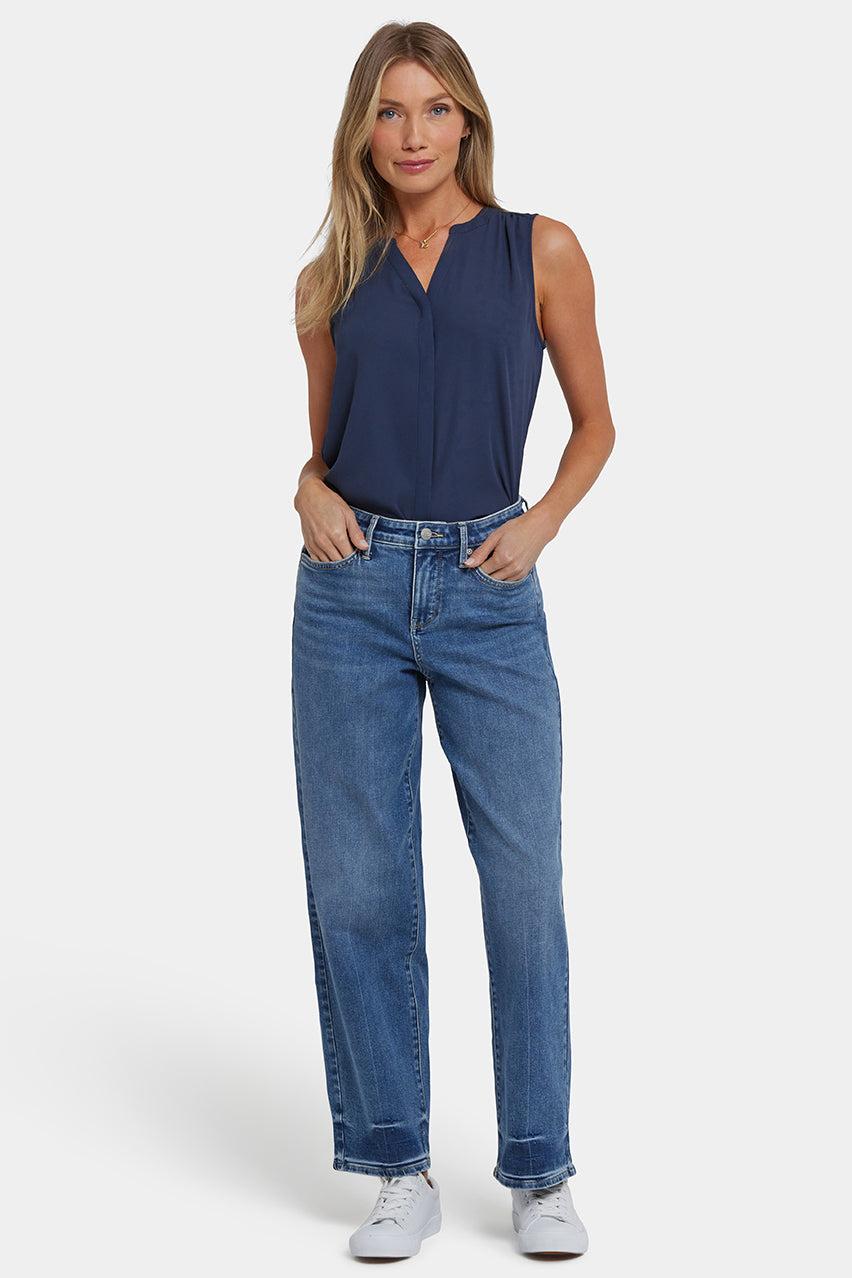 Jemma Barrel Jeans | Regenboog Blauw