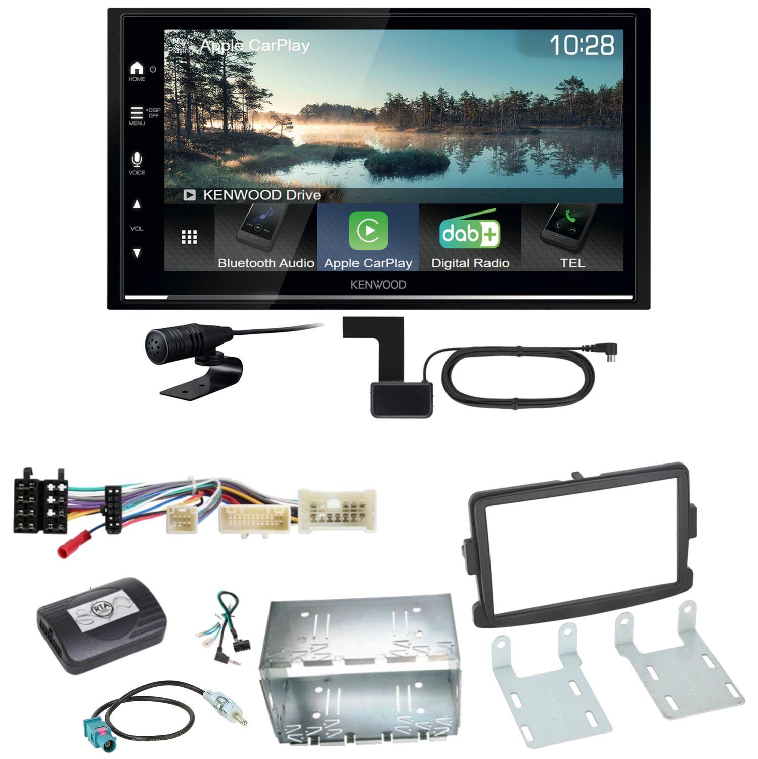Kenwood DMX7722DABS Android Auto CarPlay Einbauset für Renault Trafic 3