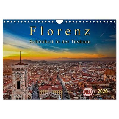 Florenz - Schönheit in der Toskana (Wandkalender 2026 DIN A4 quer), CALVENDO Monatskalender