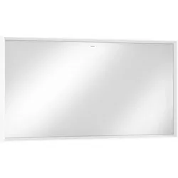 Hansgrohe Xarita E Spiegel 1400/700/50 mm, Mattweiß, LED-Beleuchtung mit Infrarotsensor, stufenlos dimmbar, AntiFog, Wandmontage