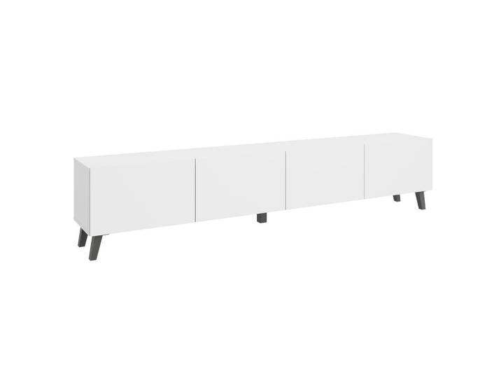 P & B Lowboard, Weiß, Kunststoff, 190x40x32 cm, Fsc, stehend, Wohnzimmer, Wohnwände, Lowboards, Lowboards stehend