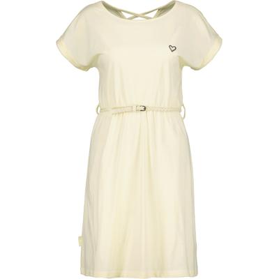 Blusenkleid ALIFE & KICKIN, Damen, Gr. M, Normalgrößen, gelb (butter), 65% Baumwolle, 35% Polyester, Rundhals, Kleider Blusenkleid